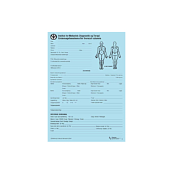 Thoracal Columna Undersøgelsesskema, Blå