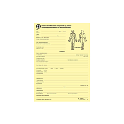 Ekstremitetsled Undersøgelsesskema, Gul