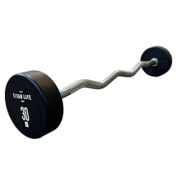 TITAN LIFE PRO Barbell 30kg PU - Curlbar