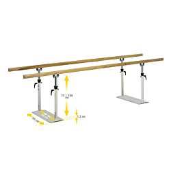 Ferrox forskydelig gangbarre 3m
