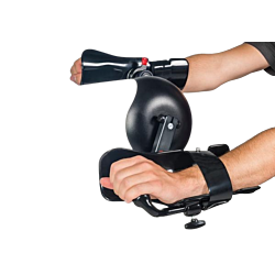 MOTOmed Plastbelagte underarmsskaller med desinficerbare fastgørelsesstropper og quick release (par)
