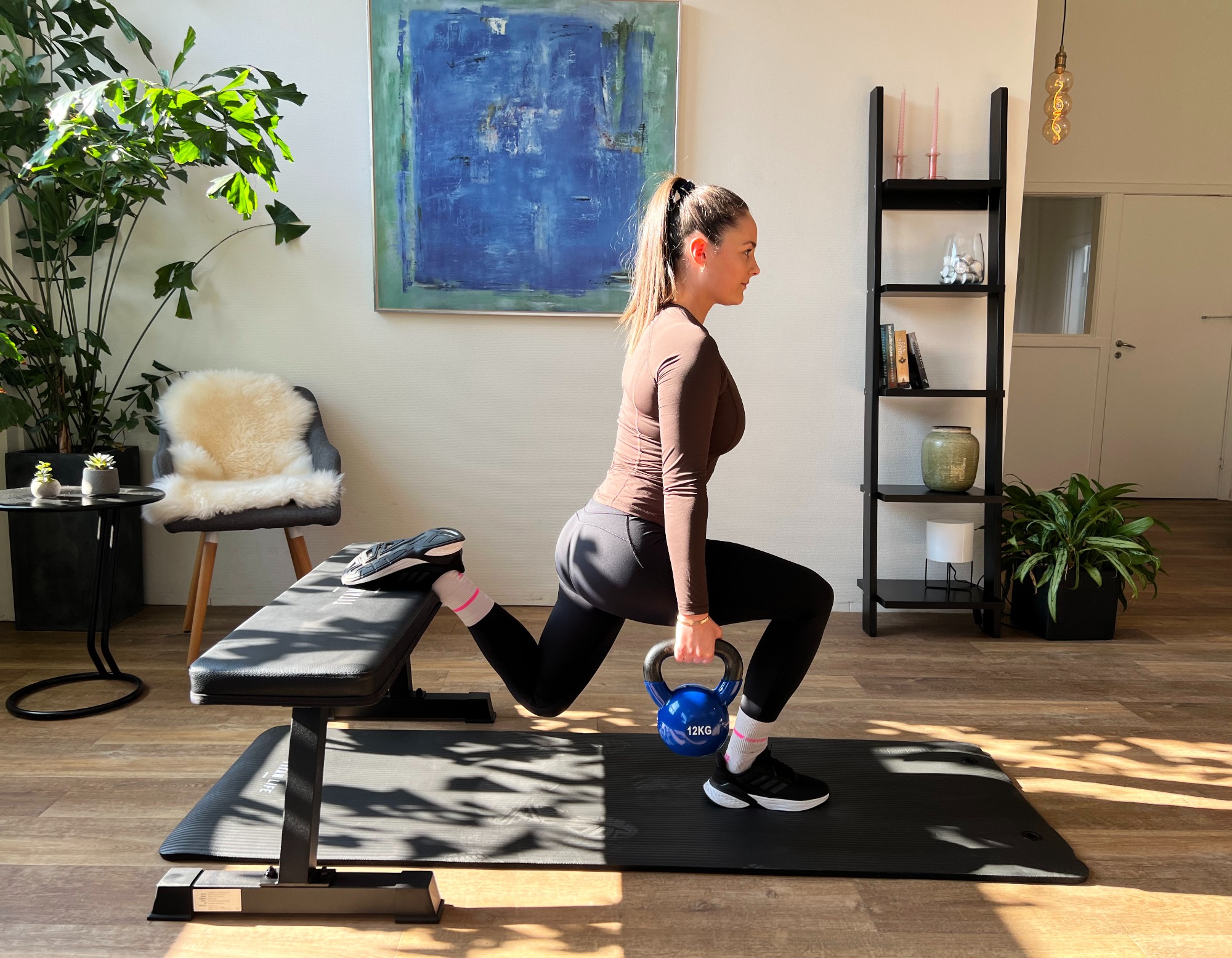 TITAN LIFE Training Mat 180 x 60 x1,5 cm Black