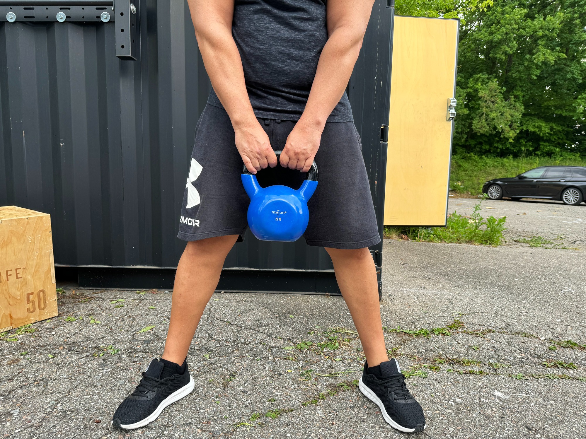 TITAN LIFE Kettlebell 20kg Blue, Cast iron w/Vin