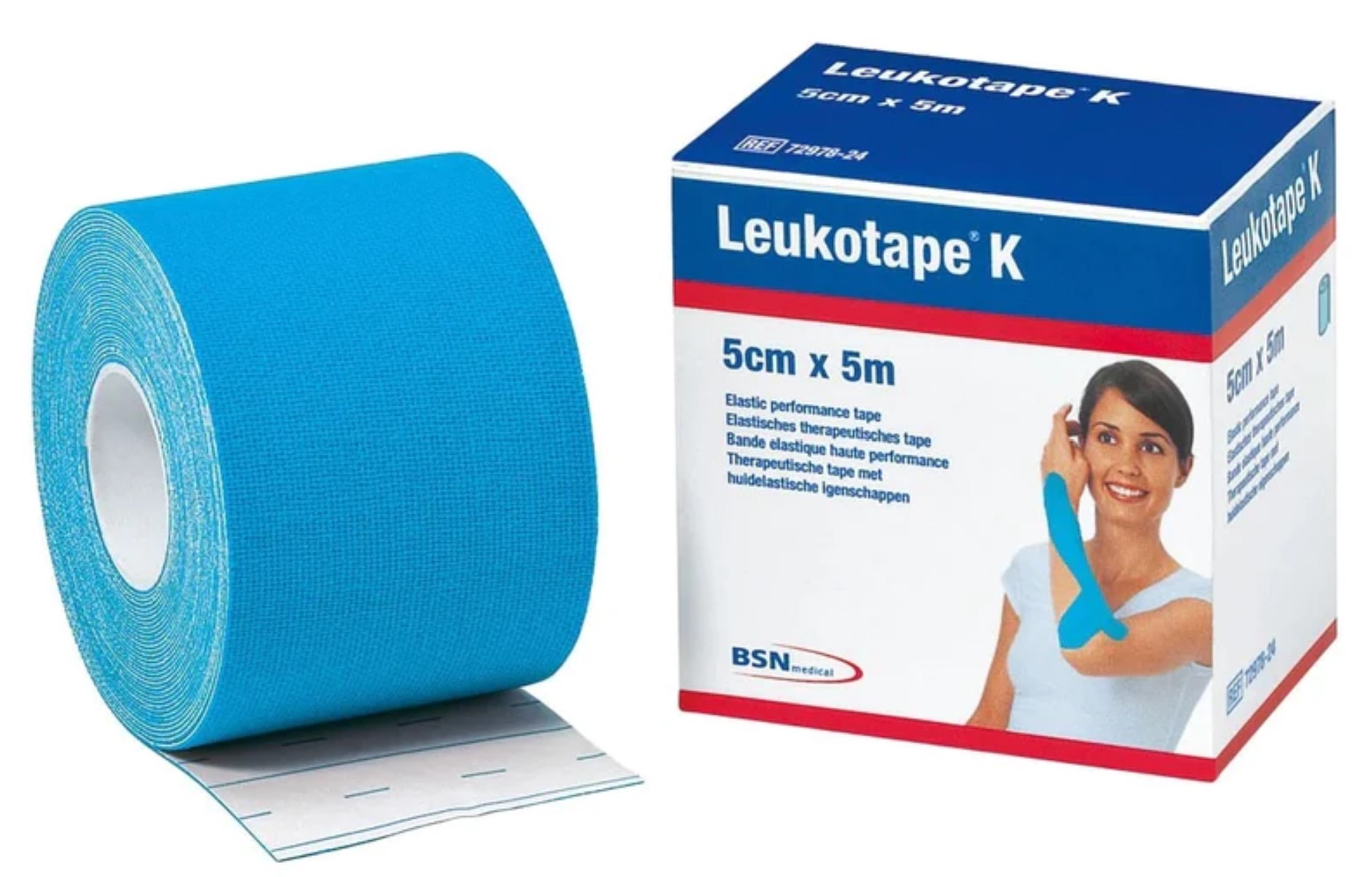 Leukotape K 5 cm x 5 m - Blå